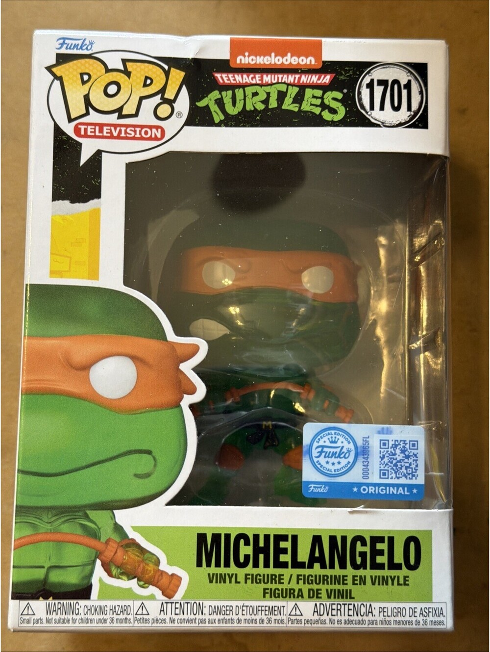 Funko Pop! Vinyl: TMNT Ninja Turtles - Michelangelo - Funko Exclusive #1701